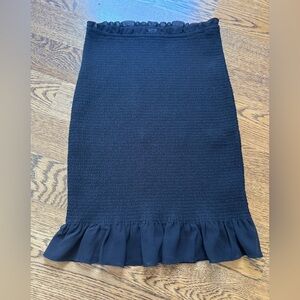 Aritzia Black Ruffled Skirt